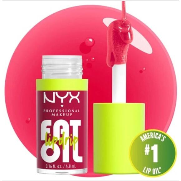 K-Care: NYX Professional Makeup Fat Oil Lip Drip*Hydrating Lip Oil*Raspberry - Picture 1 of 1